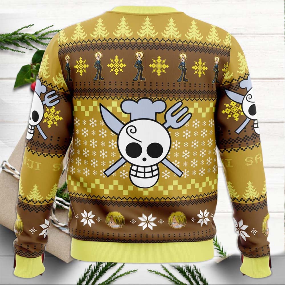 Sanji One Piece Ugly Christmas Sweater Sanji One Piece Ugly Christmas Sweater