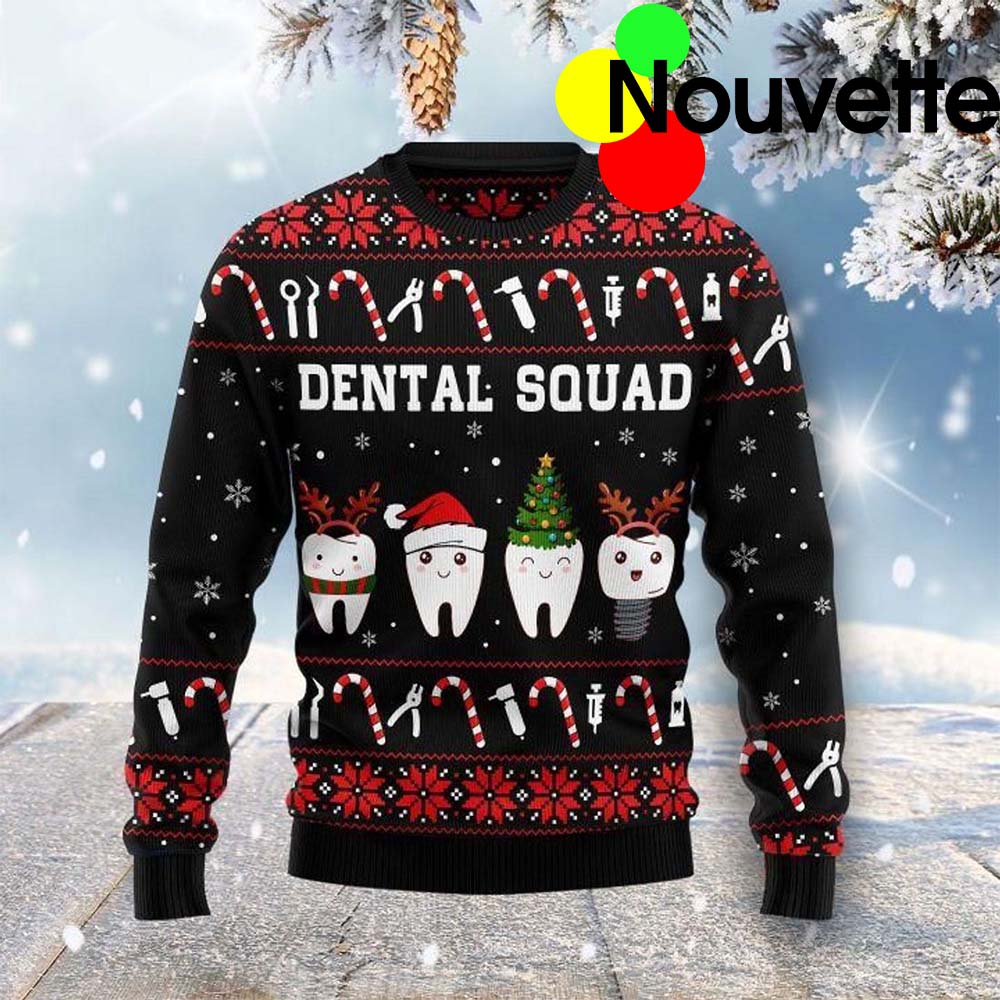 Dental Squad Ugly Christmas Sweater Dental Squad Ugly Christmas Sweater