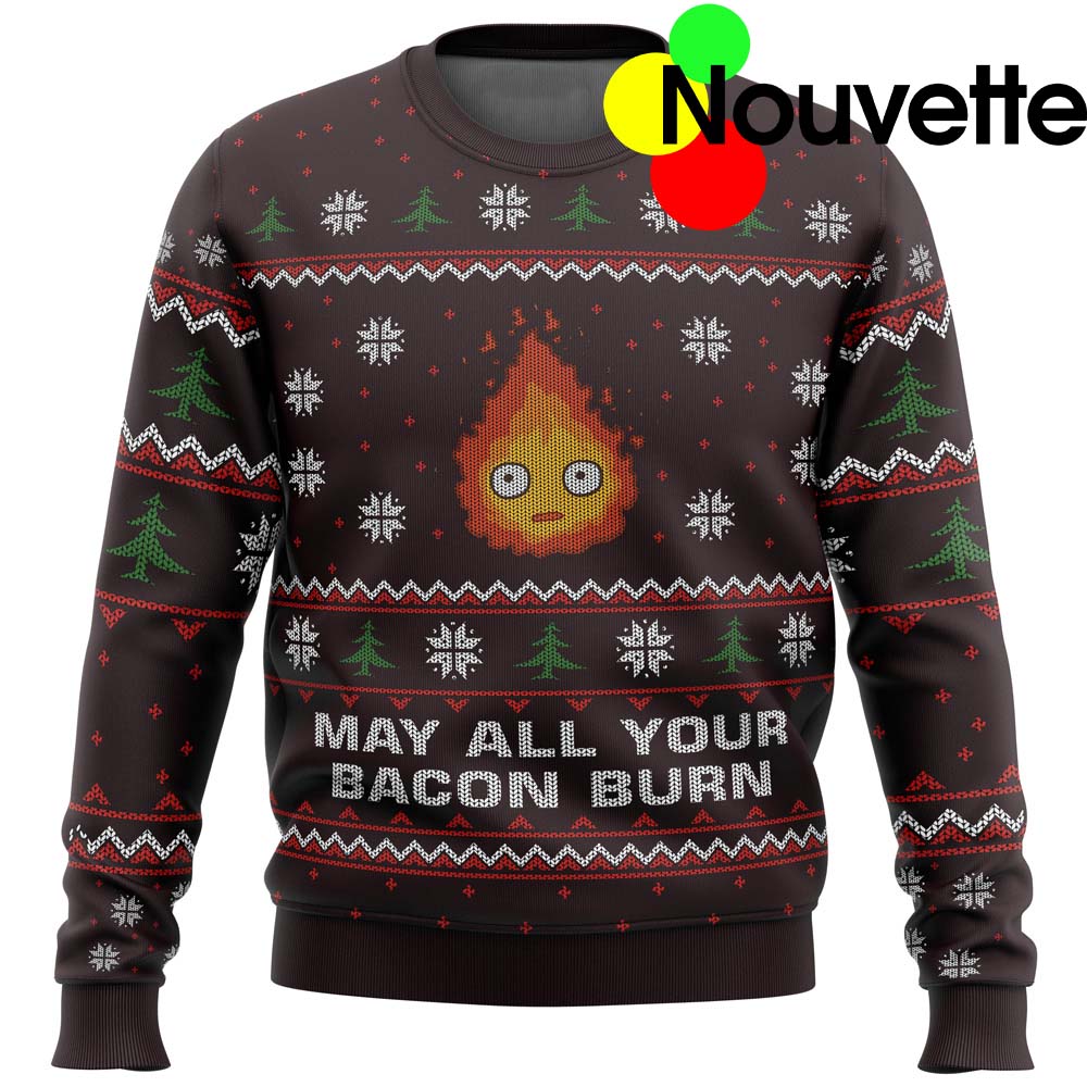 May All Your Bacon Burn Ugly Christmas Sweater May All Your Bacon Burn Ugly Christmas Sweater