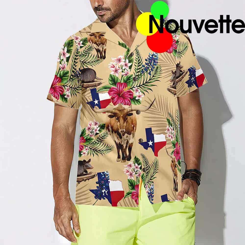Insignia Bluebonnet Texas Hawaiian Shirt