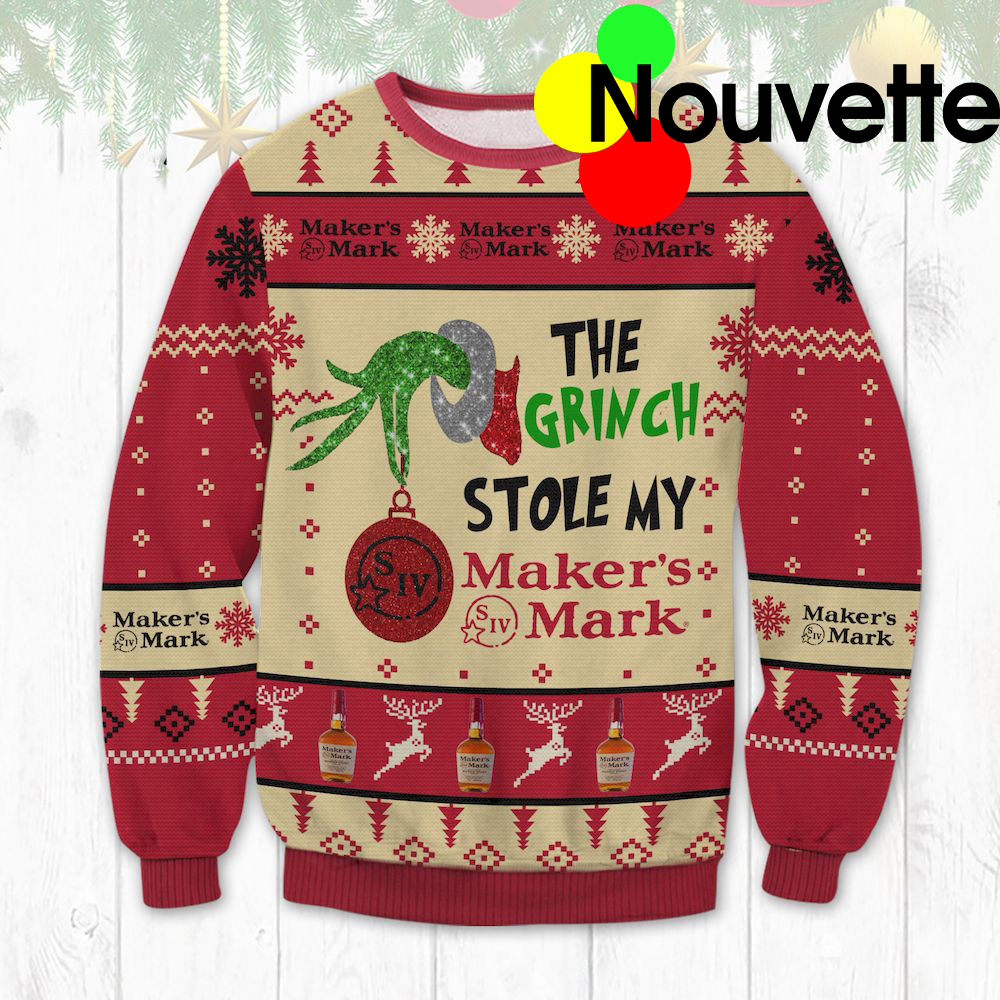 The Grinch Stole My Maker Mark Christmas Sweater The Grinch Stole My Maker Mark Christmas Sweater