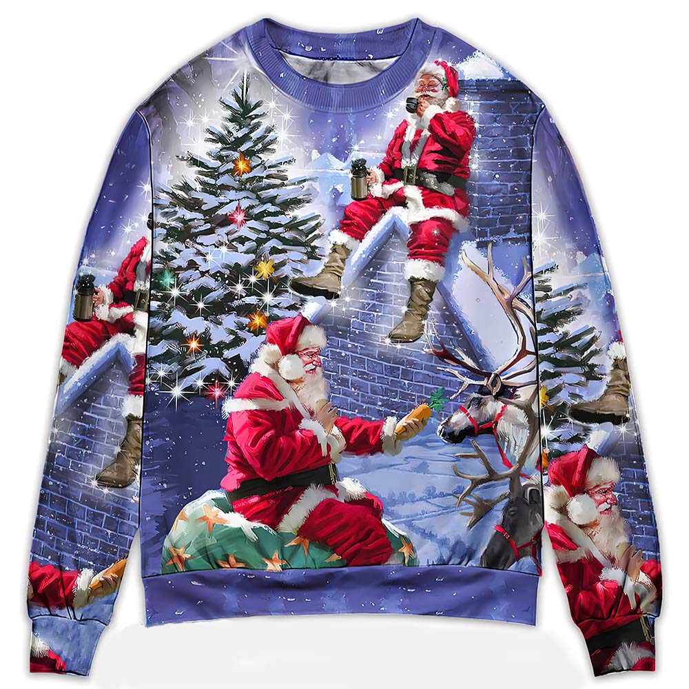 Santa Claus Story Night Christmas Sweater Santa Claus Story Night Christmas Sweater