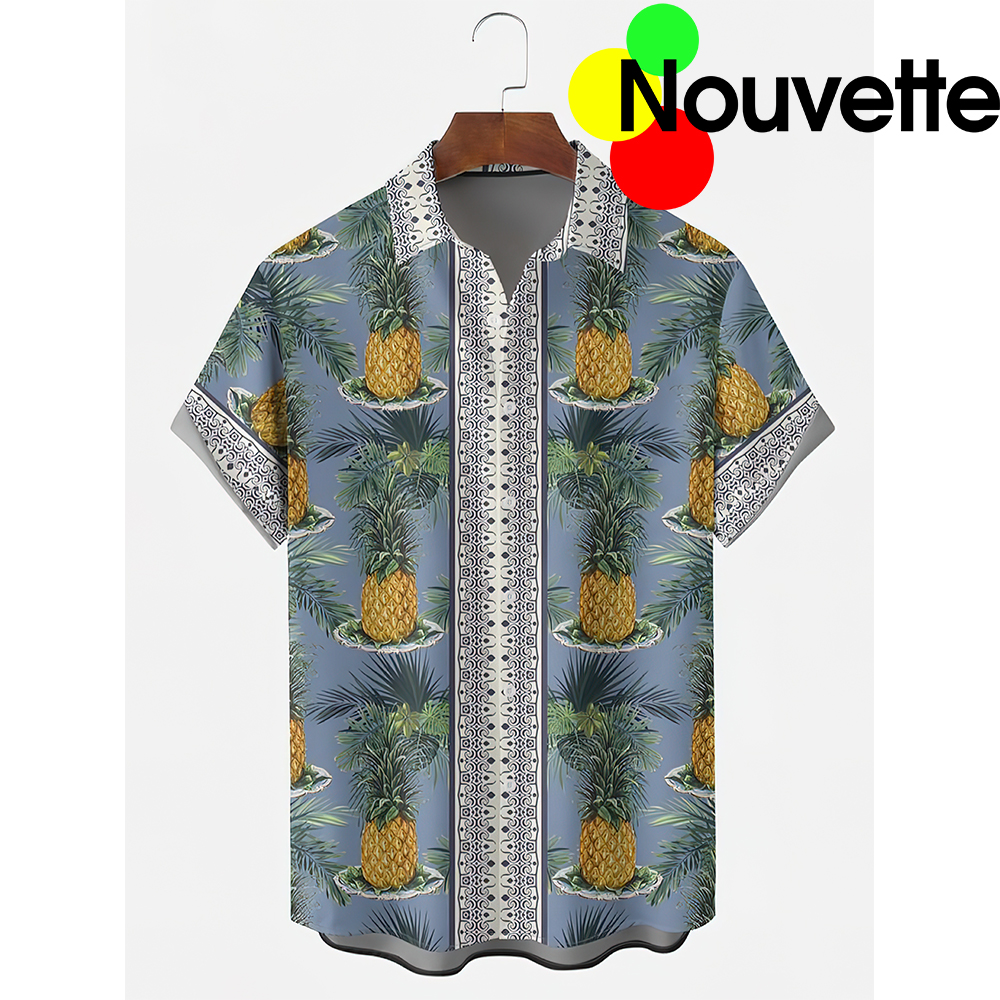 Vintage Pineapple Hawaiian Shirt Vintage Pineapple Hawaiian Shirt