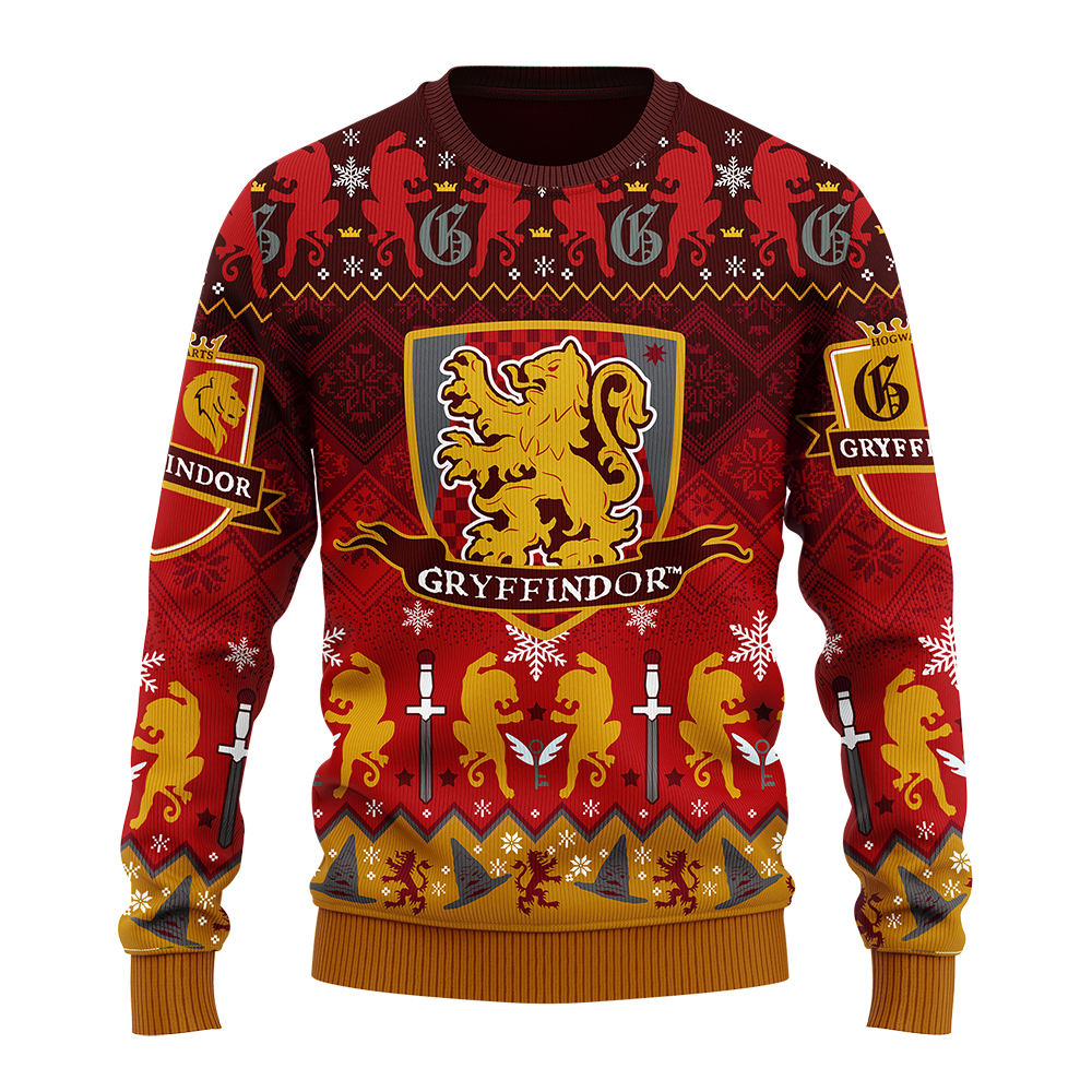 Harry Potter Gryffindor Christmas Sweater Harry Potter Gryffindor Christmas Sweater
