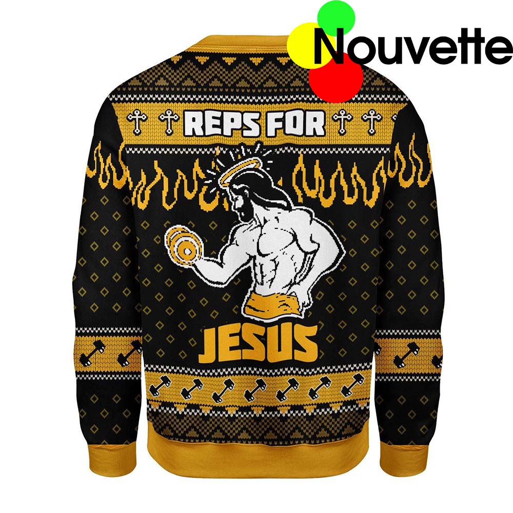 Reps For Jesus Christmas Ugly Sweater Reps For Jesus Christmas Ugly Sweater