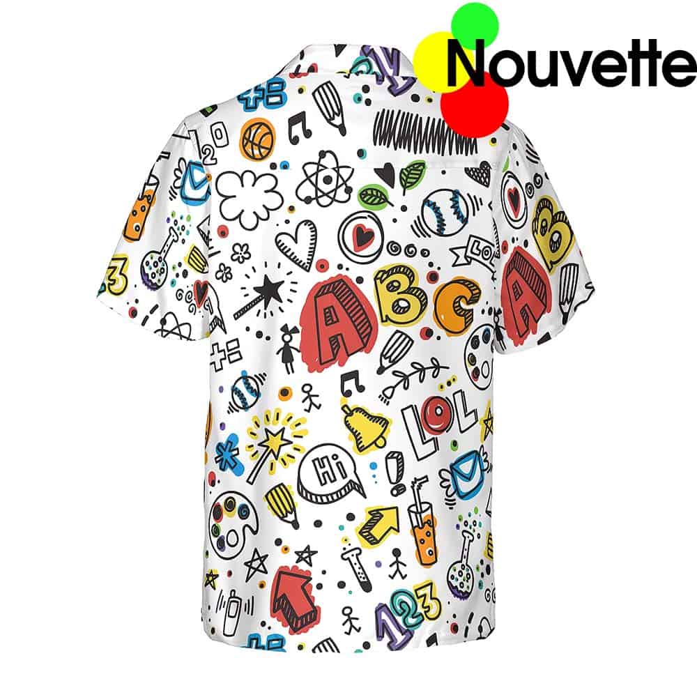 Teacher Seamless Pattern Hawaiian Shirt Teacher Seamless Pattern Hawaiian Shirt
