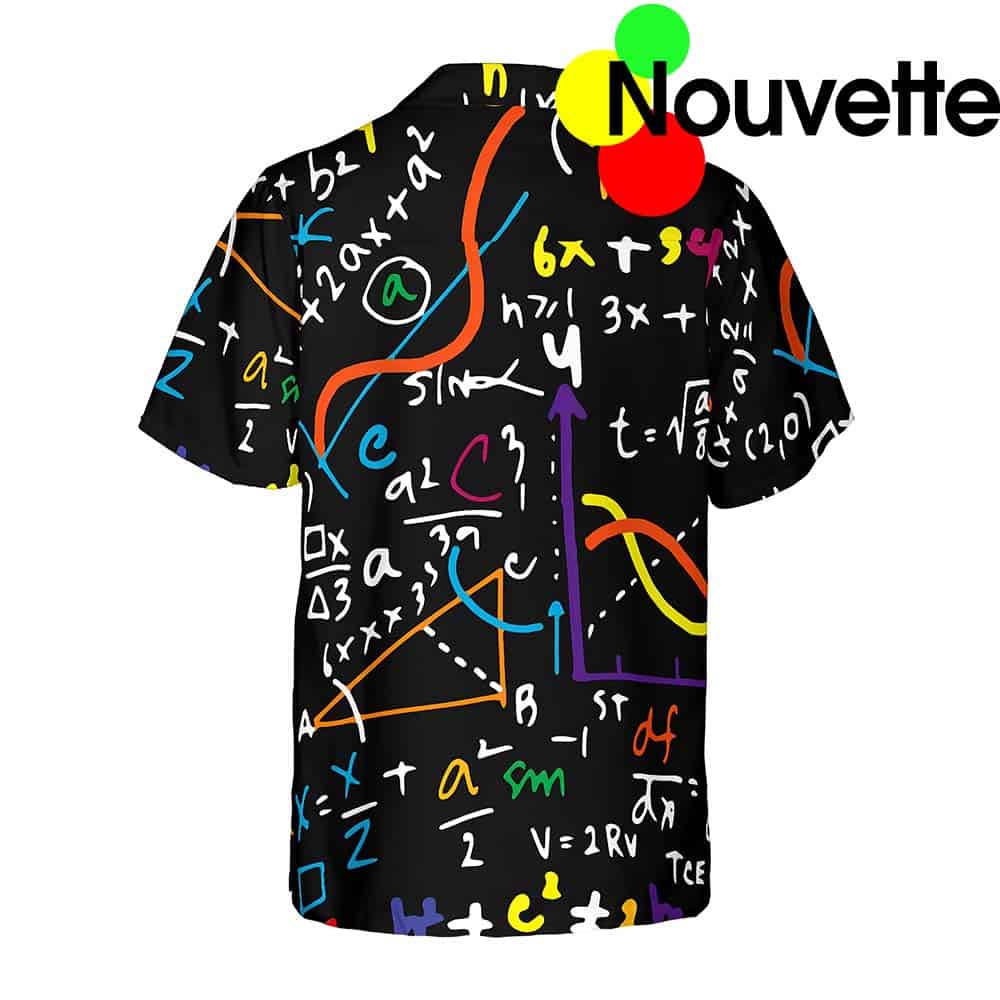 Math Teacher Seamless Pattern Hawaiian Shirt Math Teacher Seamless Pattern Hawaiian Shirt