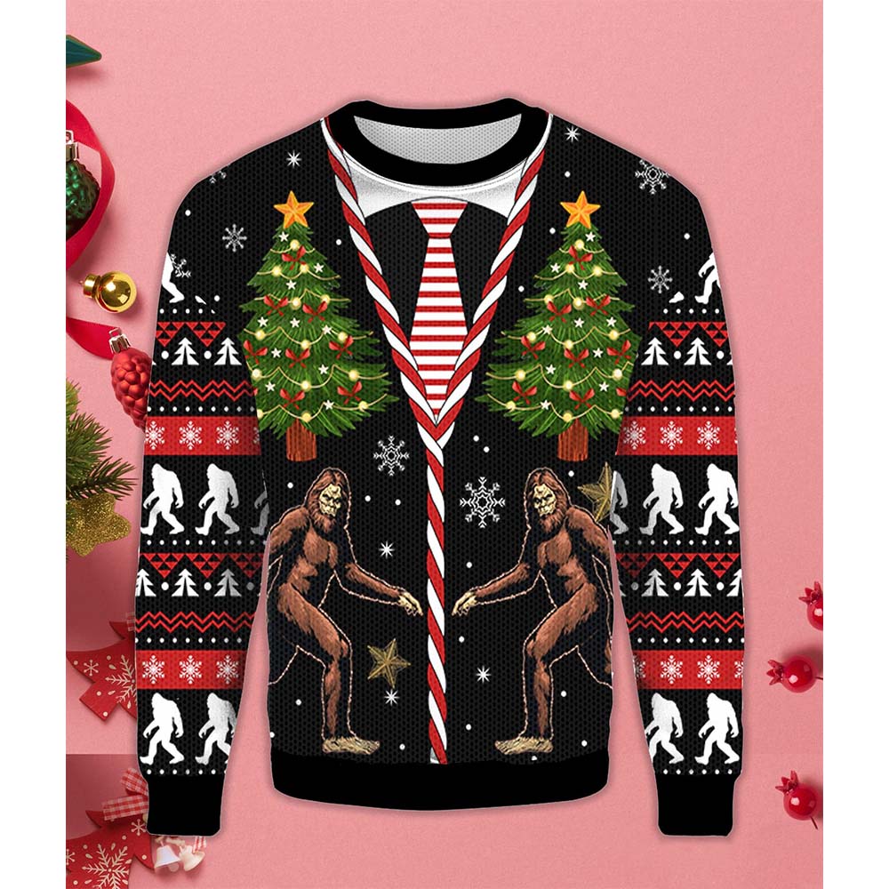 Vintage Bigfoot Christmas Sweater Vintage Bigfoot Christmas Sweater