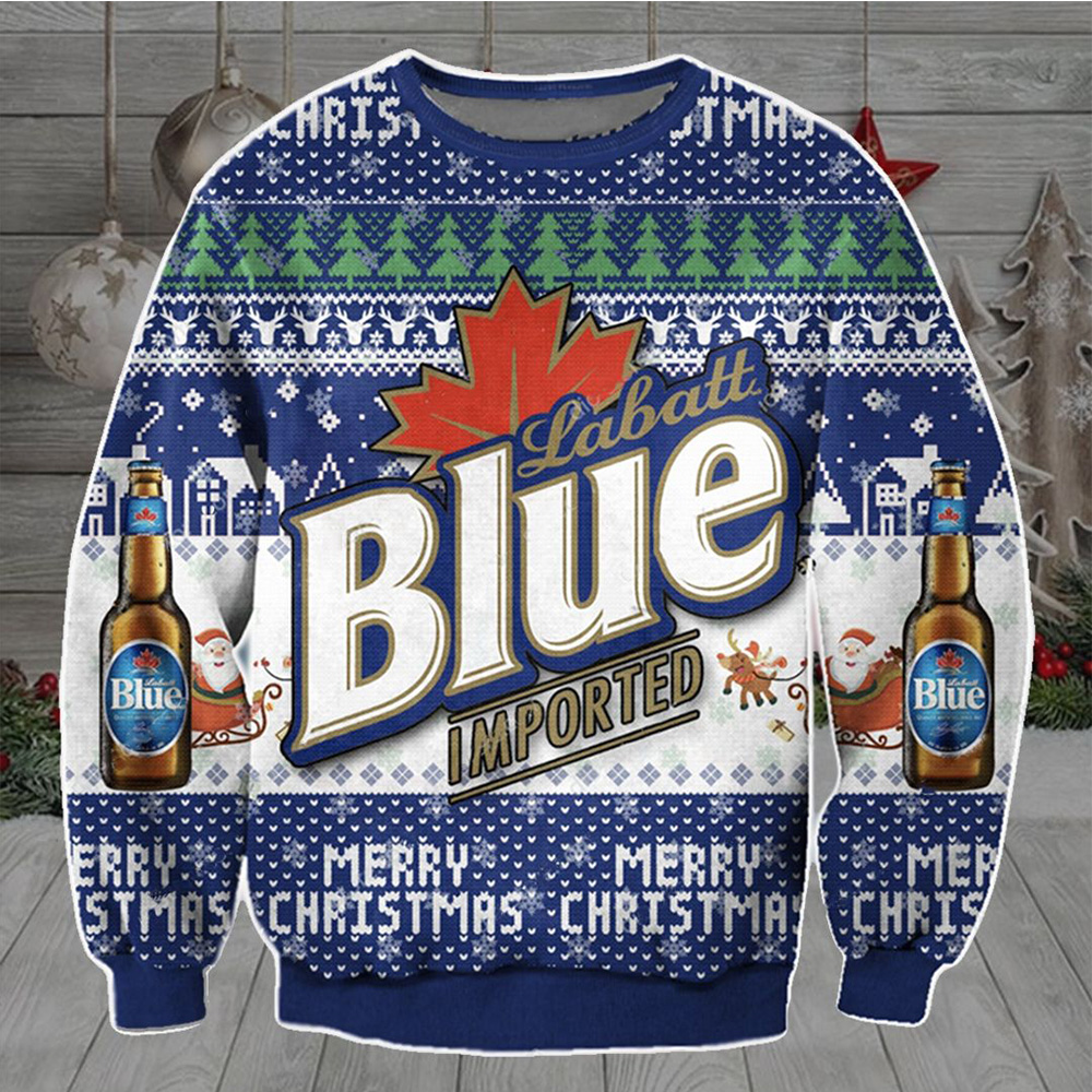 Labatt Blue Imported Christmas Sweater Labatt Blue Imported Christmas Sweater