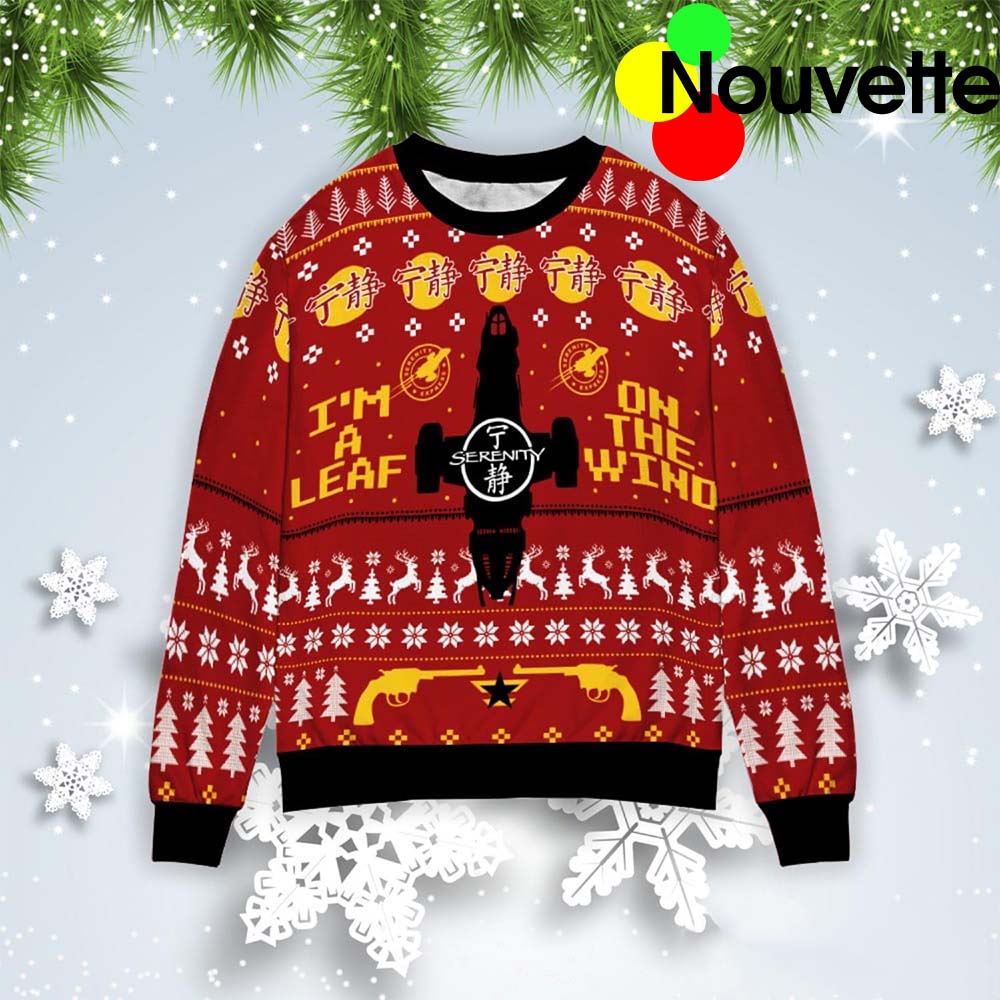 I’M A Leaf On The Wind Ugly Christmas Sweater I’M A Leaf On The Wind Ugly Christmas Sweater