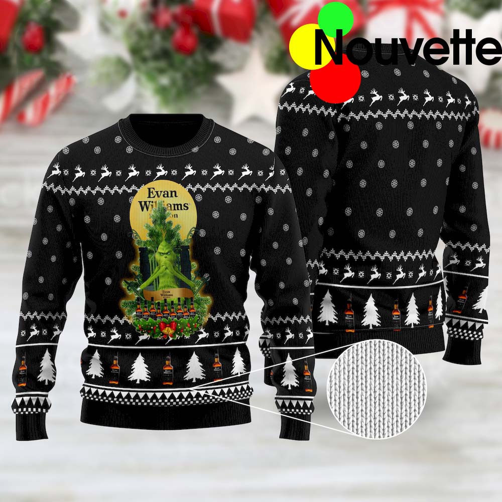 Evan Williams Grinch Snow Ugly Christmas Sweater Evan Williams Grinch Snow Ugly Christmas Sweater
