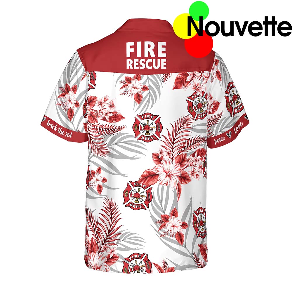 Firefighter Fire Rescue Hawaiian Shirt Firefighter Fire Rescue Hawaiian Shirt
