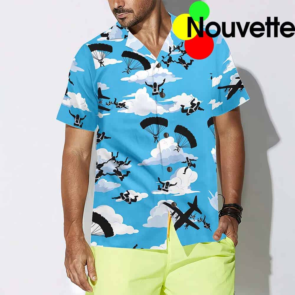 Skydiving Pattern Hawaiian Shirt Skydiving Pattern Hawaiian Shirt