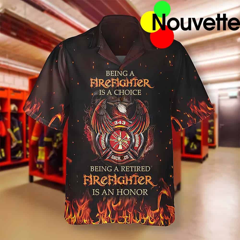 Retired Firefighter Hawaiian Shirt Retired Firefighter Hawaiian Shirt