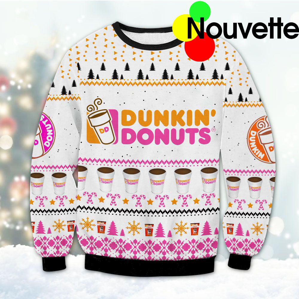 Dunkin Donuts Ugly Christmas Sweater Dunkin Donuts Ugly Christmas Sweater