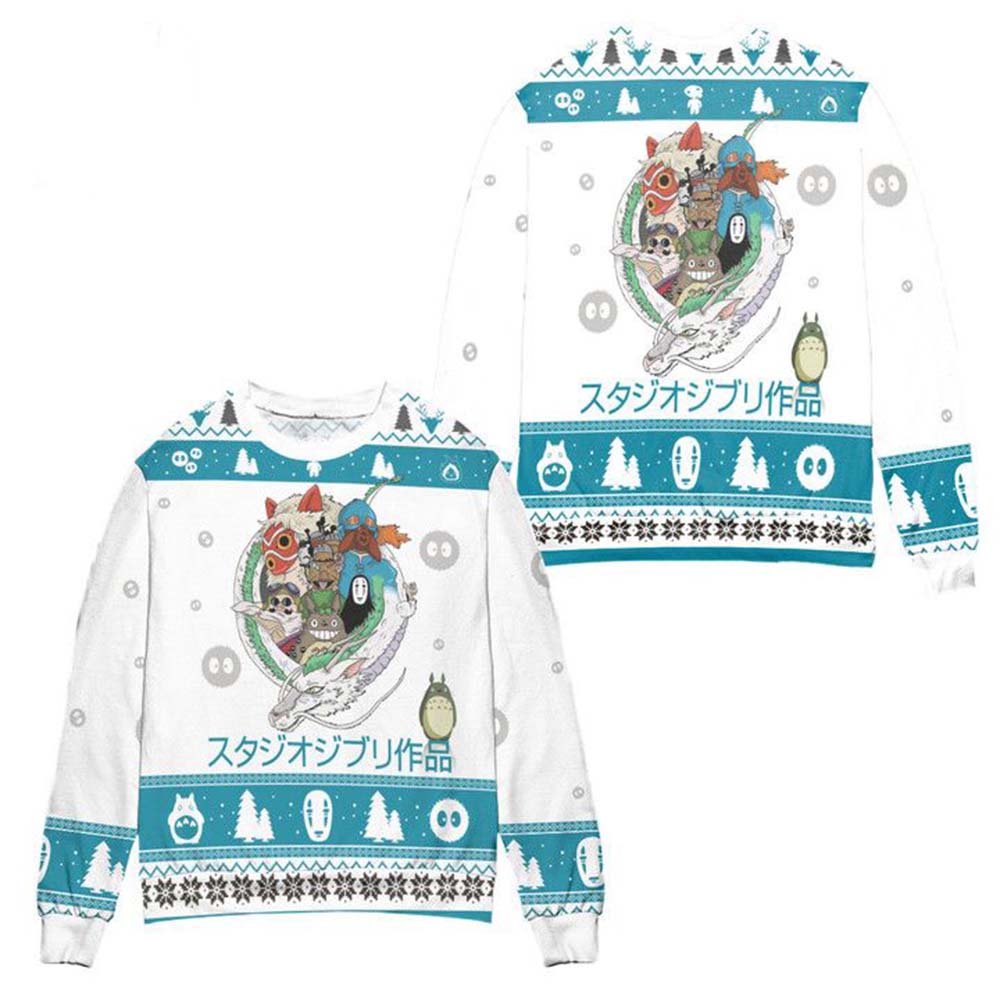 Spirited Away Kaonashi Mask Christmas Sweater Spirited Away Kaonashi Mask Christmas Sweater