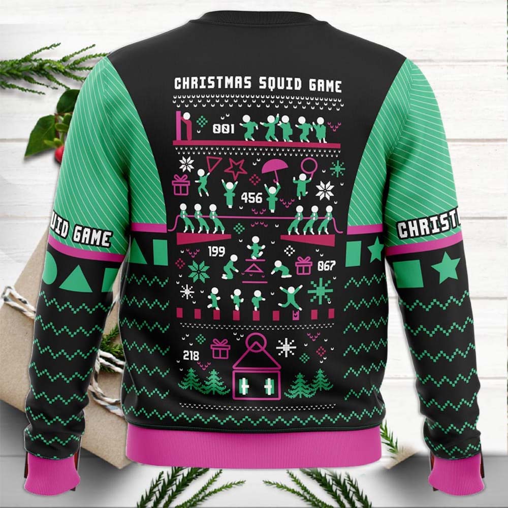 Christmas Squid Game Ugly Sweater Christmas Squid Game Ugly Sweater
