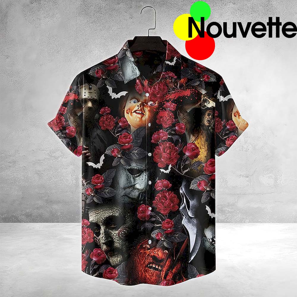Rose Killer Halloween Hawaiian Shirt
