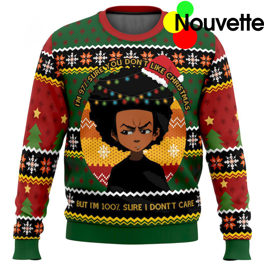 Huey Freeman The Boondocks Ugly Christmas Sweater Huey Freeman The Boondocks Ugly Christmas Sweater