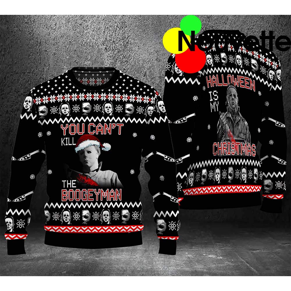 Michael Myers You Can’T Kill The Boogeyman Christmas Sweater