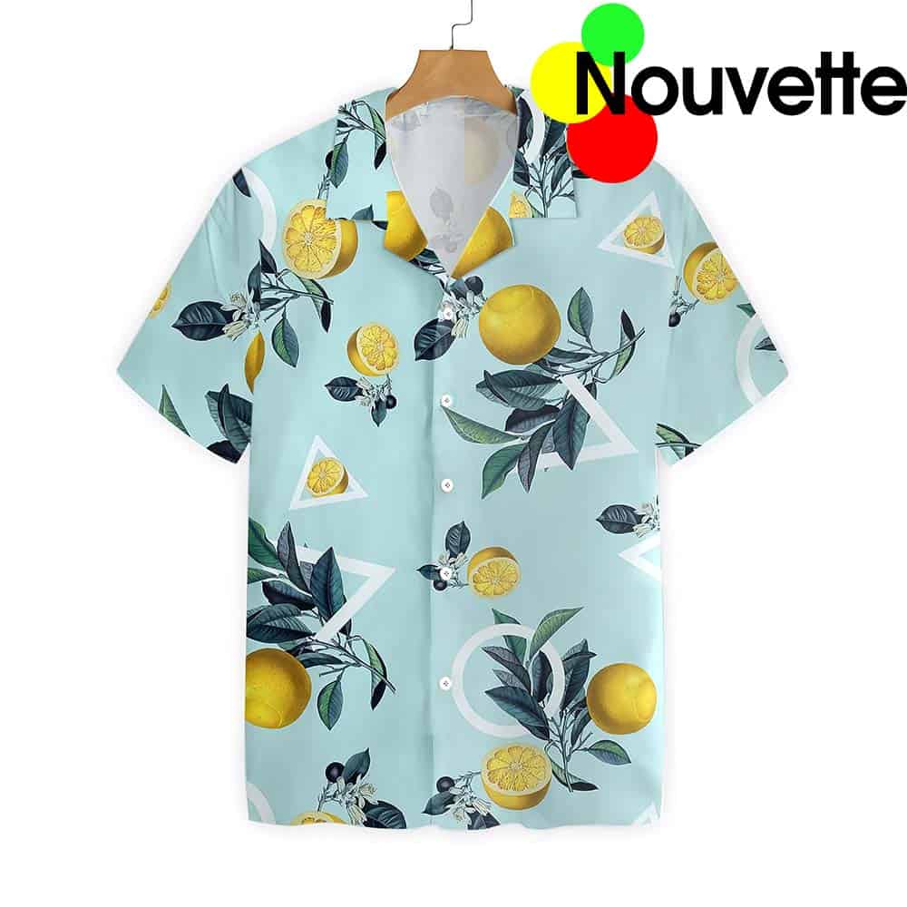 Tropical Lemon Pattern Hawaiian Shirt Tropical Lemon Pattern Hawaiian Shirt