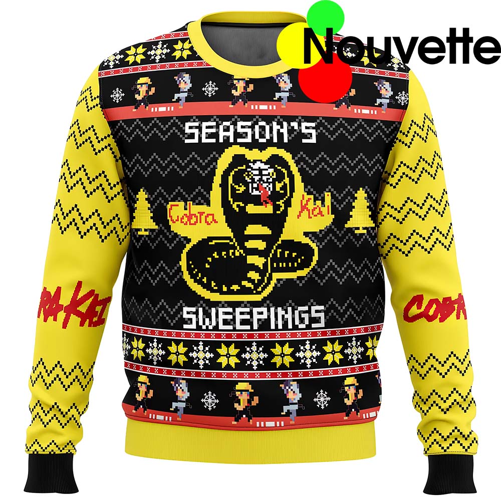 Cobra Kai Seasons Sweepings Christmas Sweater