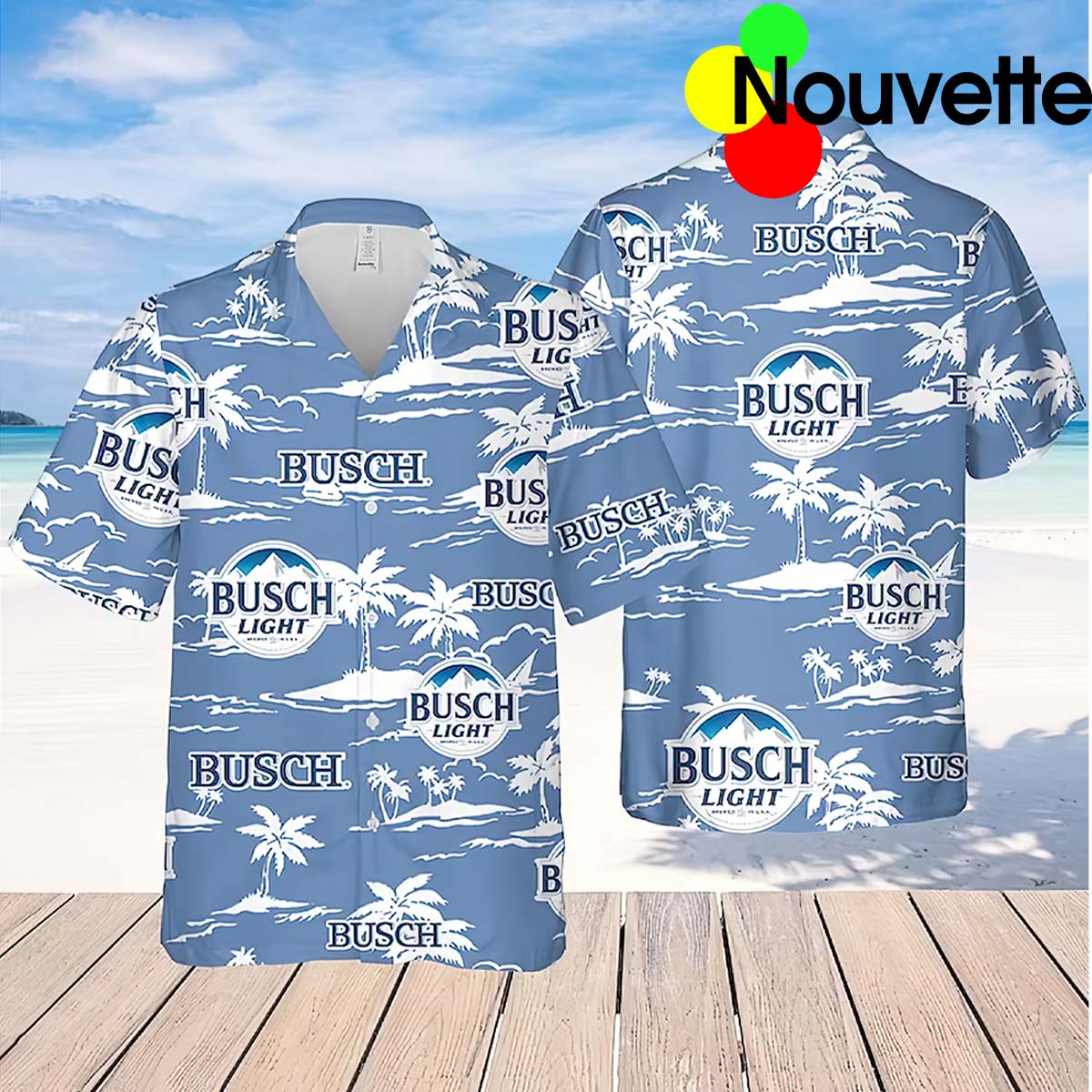 Busch Light Tree Hawaiian Shirt