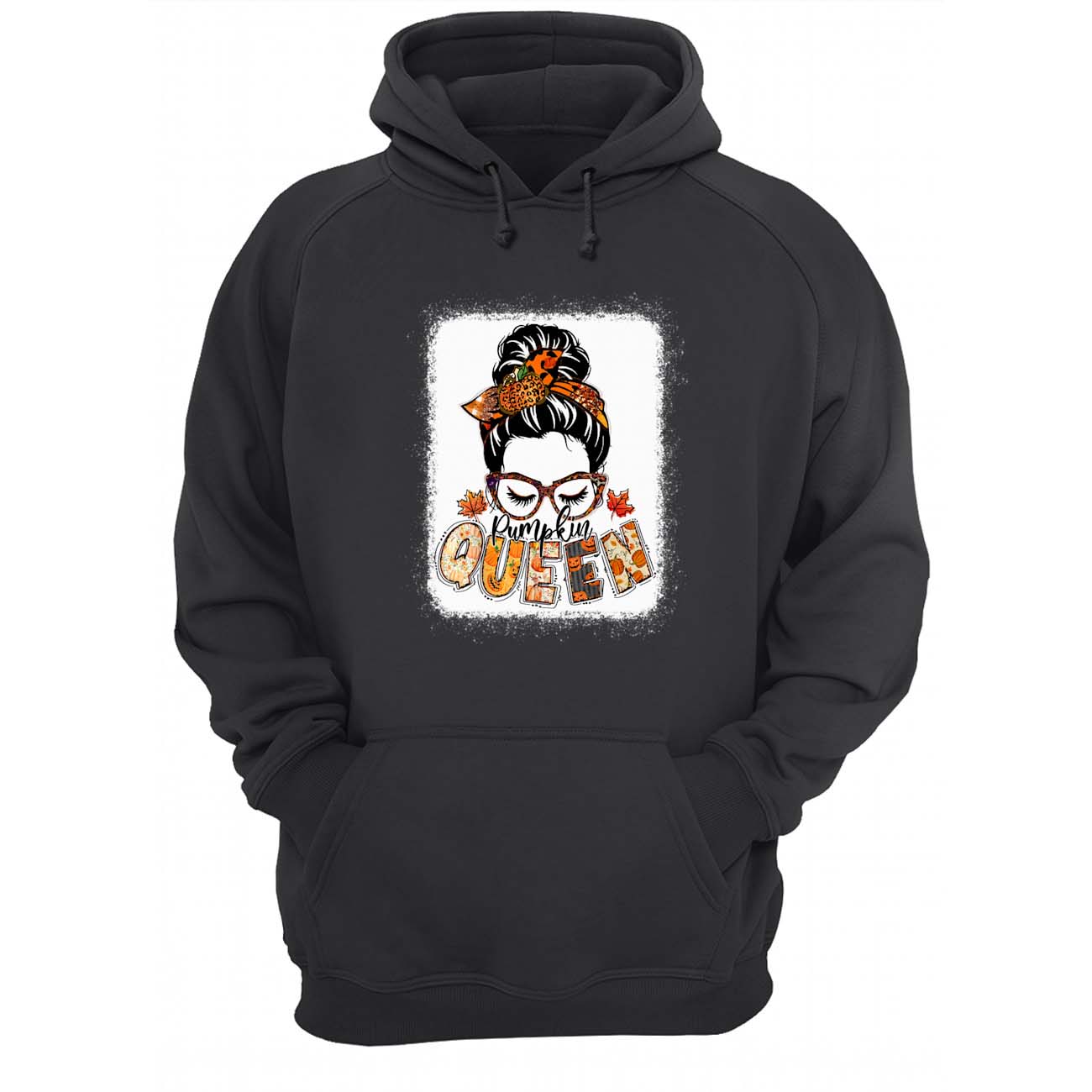 Messy Bun Pumpkin Queen Sweatshirt Messy Bun Pumpkin Queen Sweatshirt