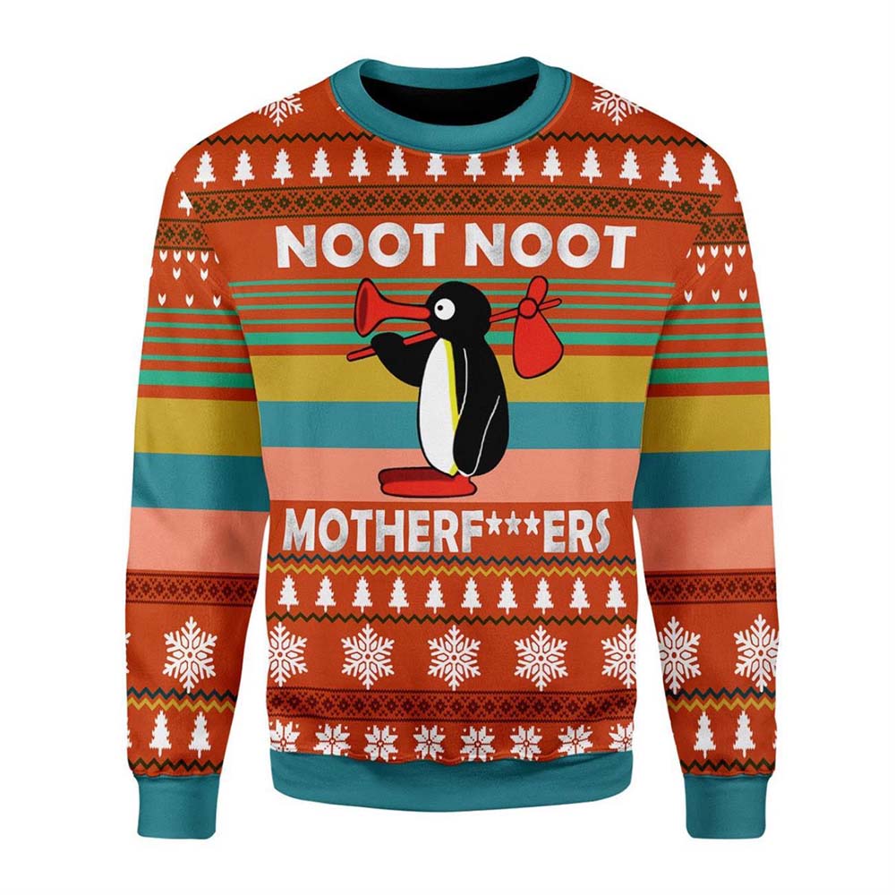Noot Noot Motherf*Ckers Pingu Christmas Sweater