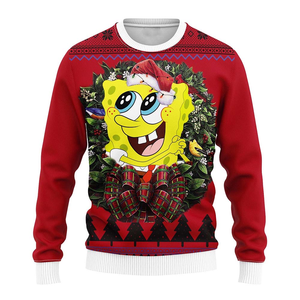 Spongebob Ugly Christmas Gift Sweater Spongebob Ugly Christmas Gift Sweater