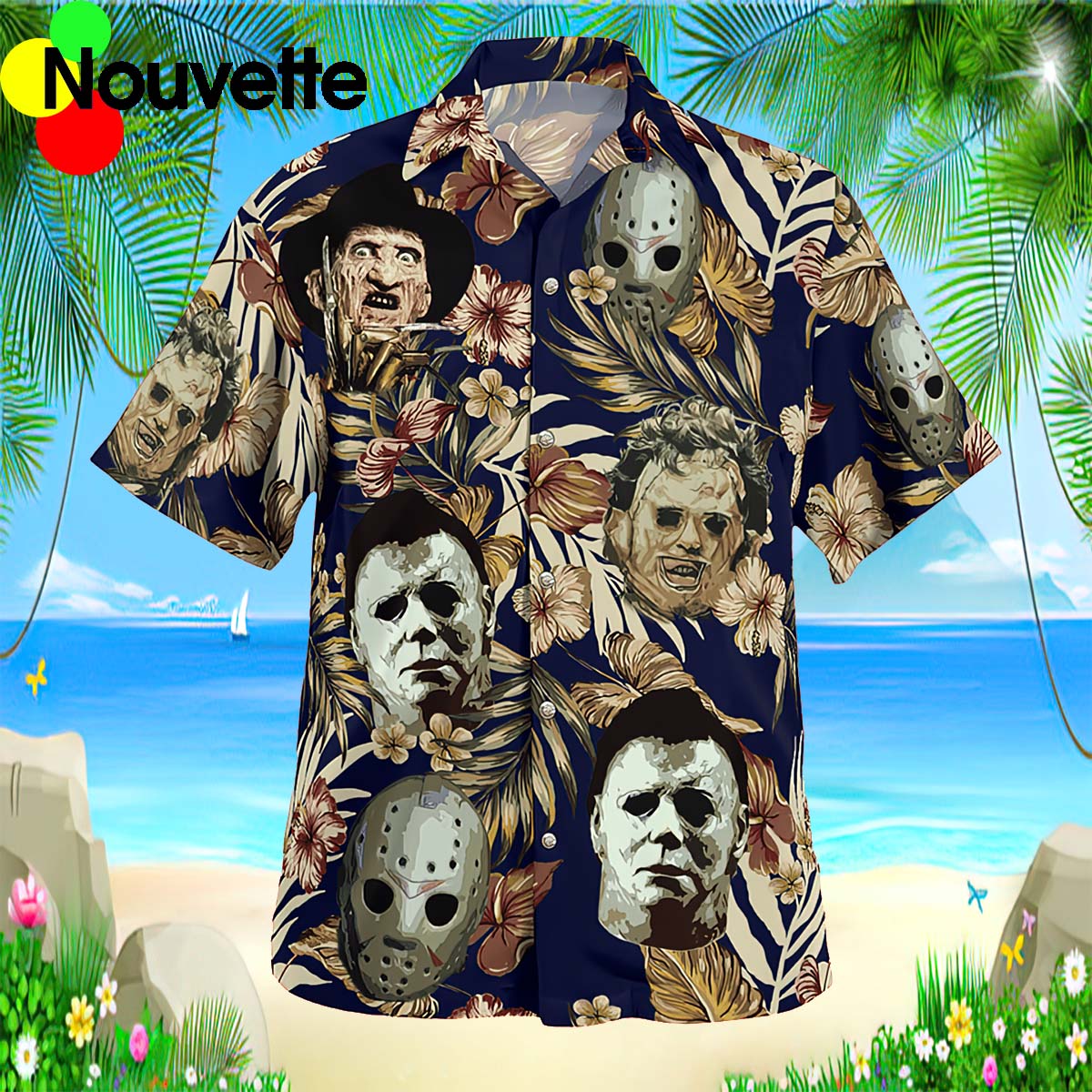 Michael Myers And Jason Voorhees Hawaiian Shirt