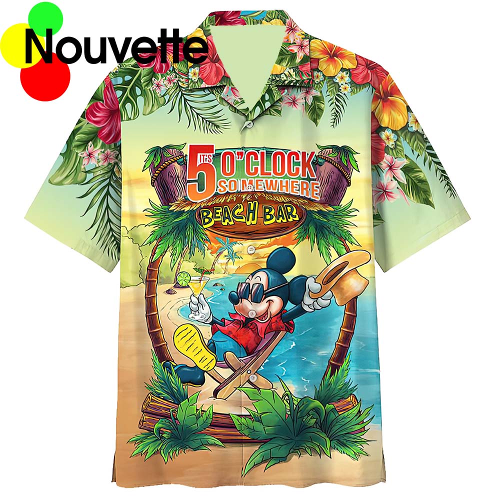 M*Ckey It’S 5 O’Clock Somewhere Hawaiian Shirt M*Ckey It’S 5 O’Clock Somewhere Hawaiian Shirt