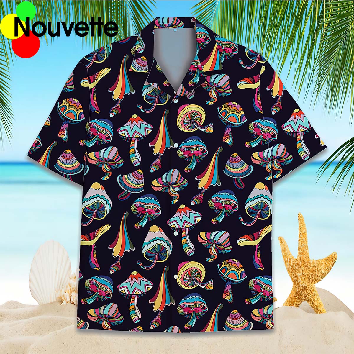 Mushroom Trippy Psychedelic Summer Vacation Hawaiian Shirt Mushroom Trippy Psychedelic Summer Vacation Hawaiian Shirt
