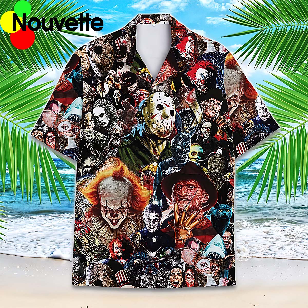 Horror Movie Character Hawaiian Shirt Horror Movie Character Hawaiian Shirt