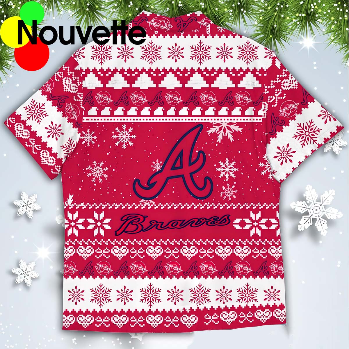 Baby Yoda Atlanta Braves Christmas Hawaiian Shirt Baby Yoda Atlanta Braves Christmas Hawaiian Shirt