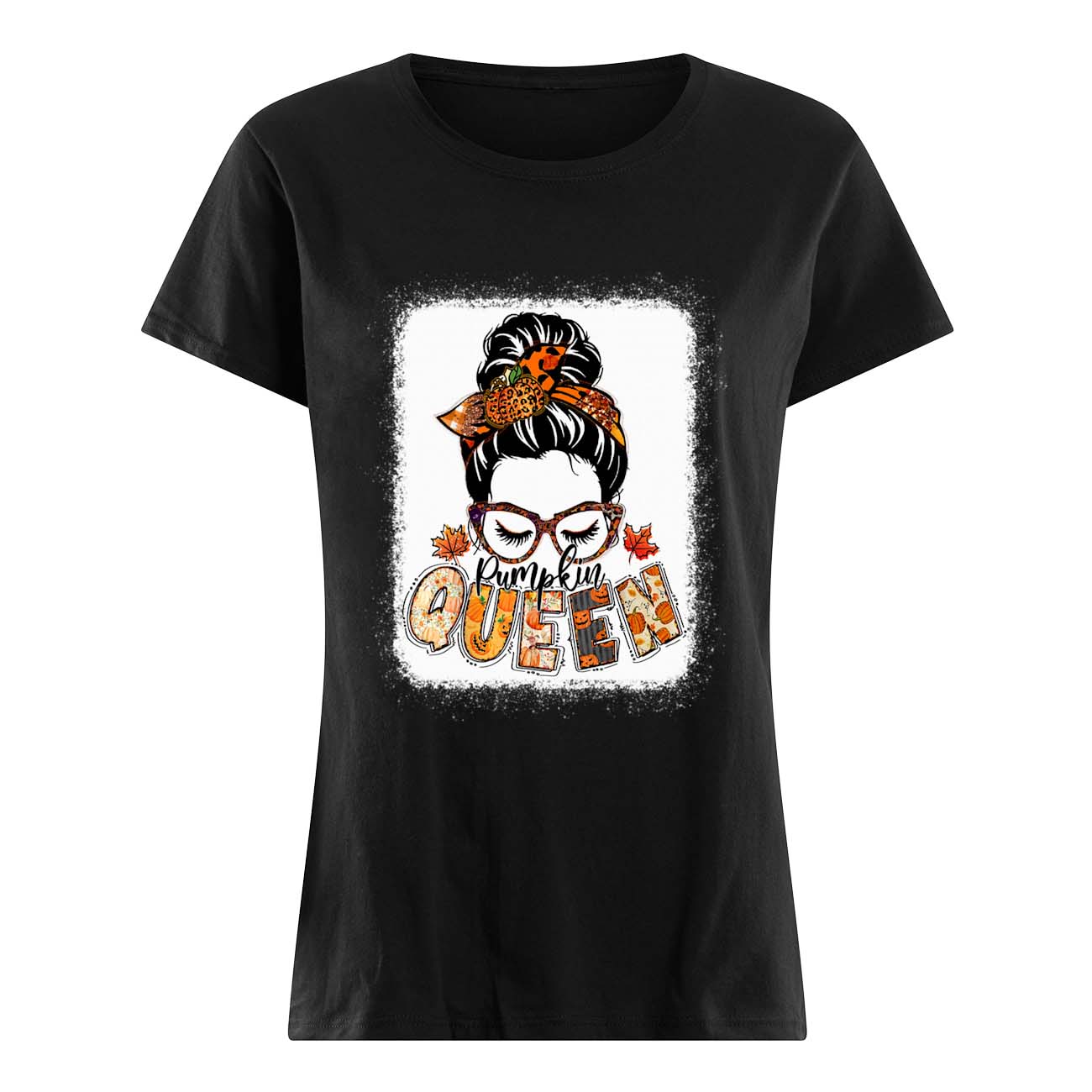 Messy Bun Pumpkin Queen Sweatshirt Messy Bun Pumpkin Queen Sweatshirt