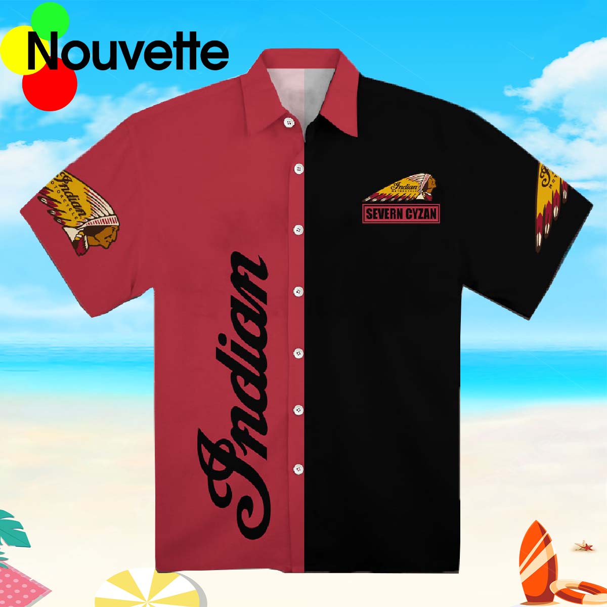 Indian Motorcycle Hawaiian Shirt