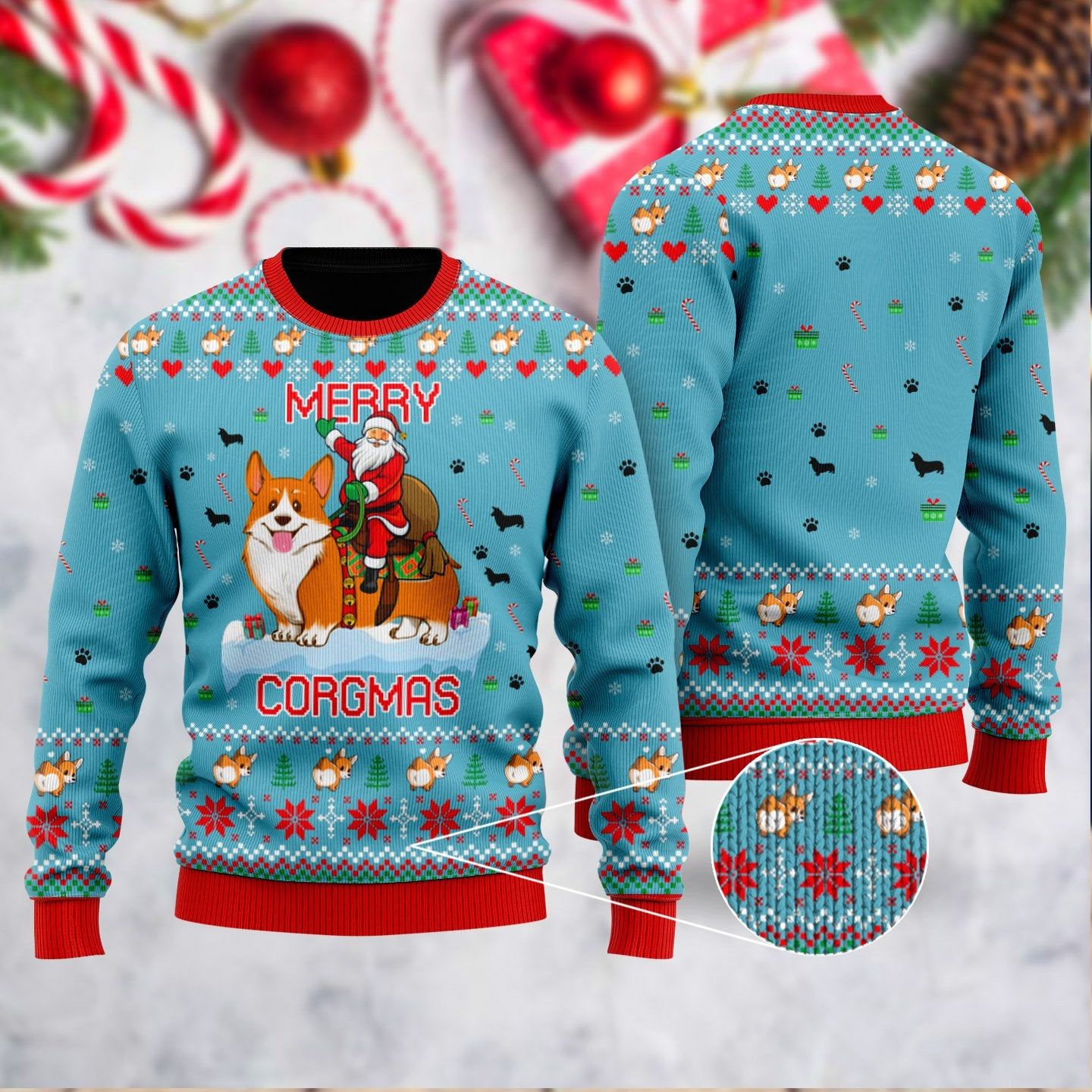 Merry Corgmas Ugly Christmas Sweater Merry Corgmas Ugly Christmas Sweater