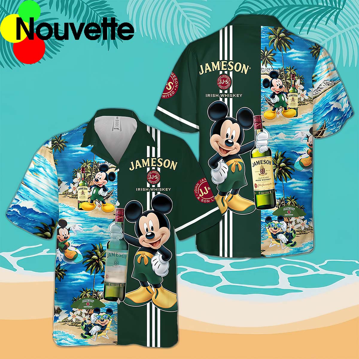 M*Ckey Jameson Whisky Hawaiian Shirt M*Ckey Jameson Whisky Hawaiian Shirt