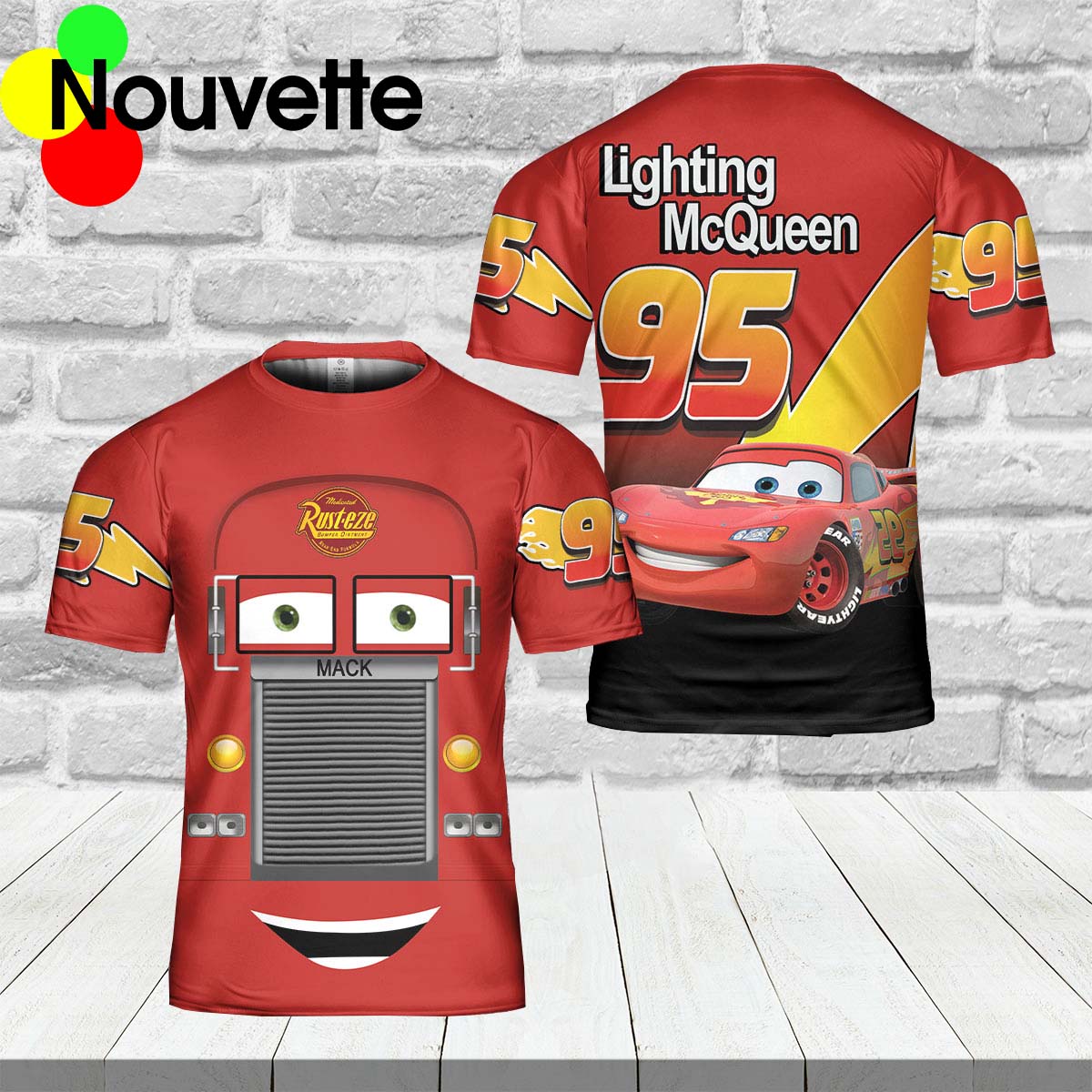 Car Lightning Mcqueen 3D Shirt Car Lightning Mcqueen 3D Shirt