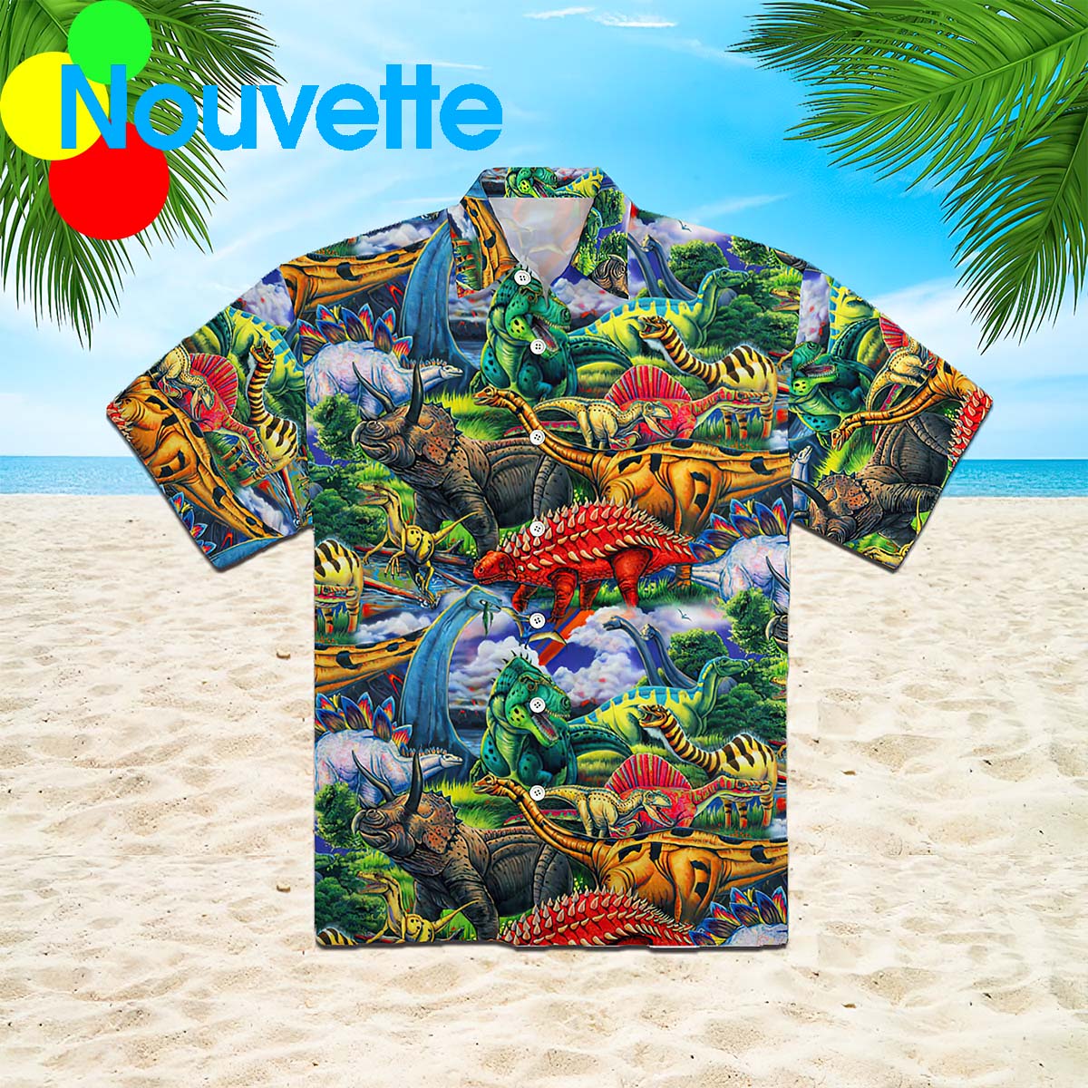Dinosaur Hawaiian Shirt