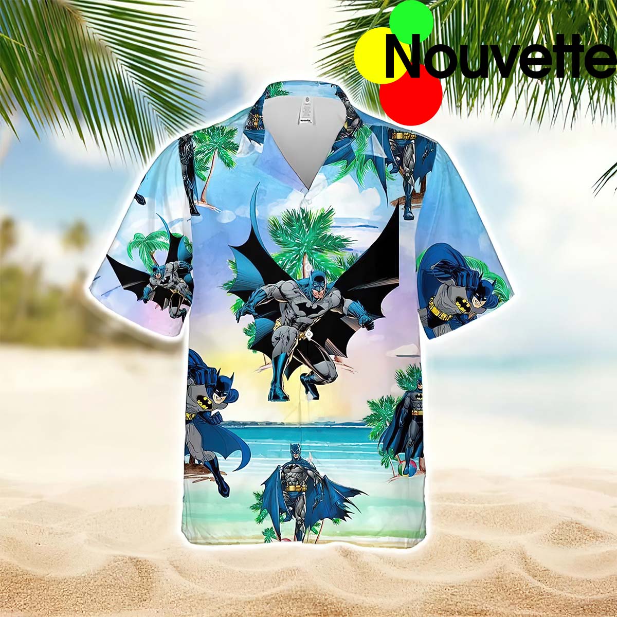 Batman Tropical Flower Hawaiian Shirt
