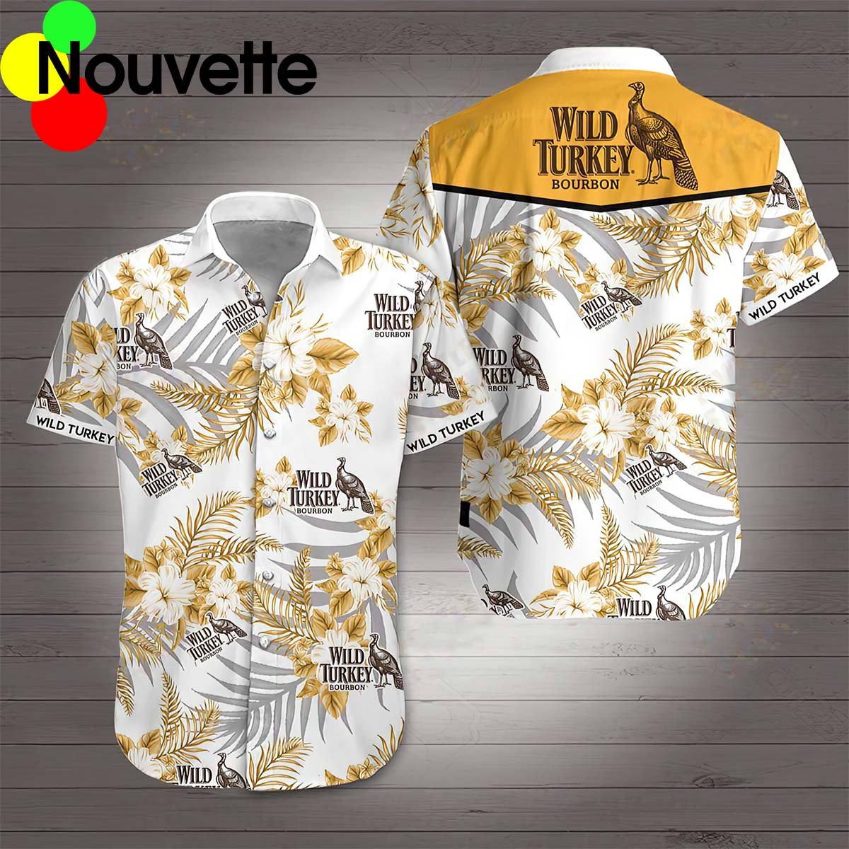 Wild Turkey Bourbon Hawaiian Shirt Wild Turkey Bourbon Hawaiian Shirt