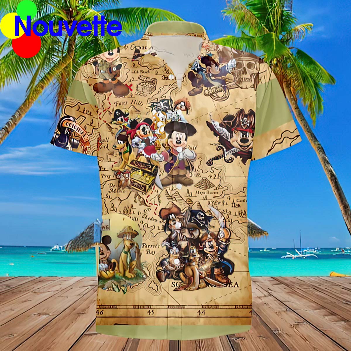 M*Ckey Pirate Hawaiian Shirt M*Ckey Pirate Hawaiian Shirt