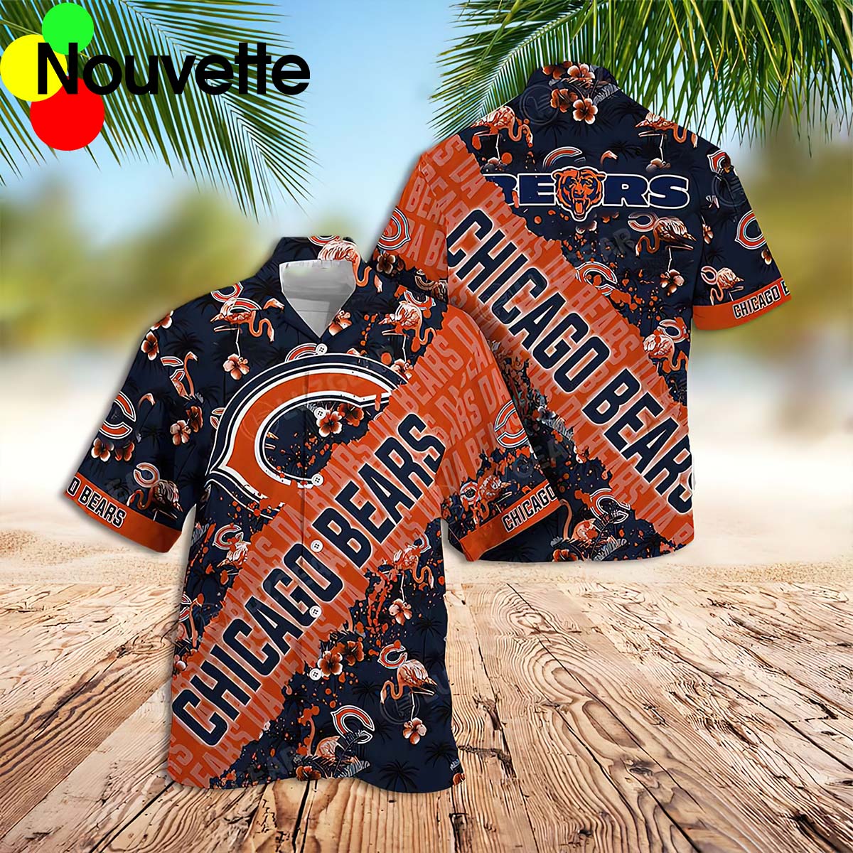 Chicago Bears Flamingo Hawaiian Shirt Chicago Bears Flamingo Hawaiian Shirt
