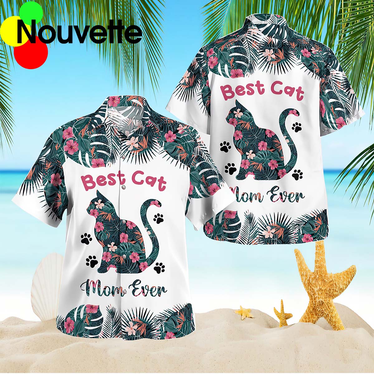 Best Cat Mom Ever Hawaiian Shirt Best Cat Mom Ever Hawaiian Shirt