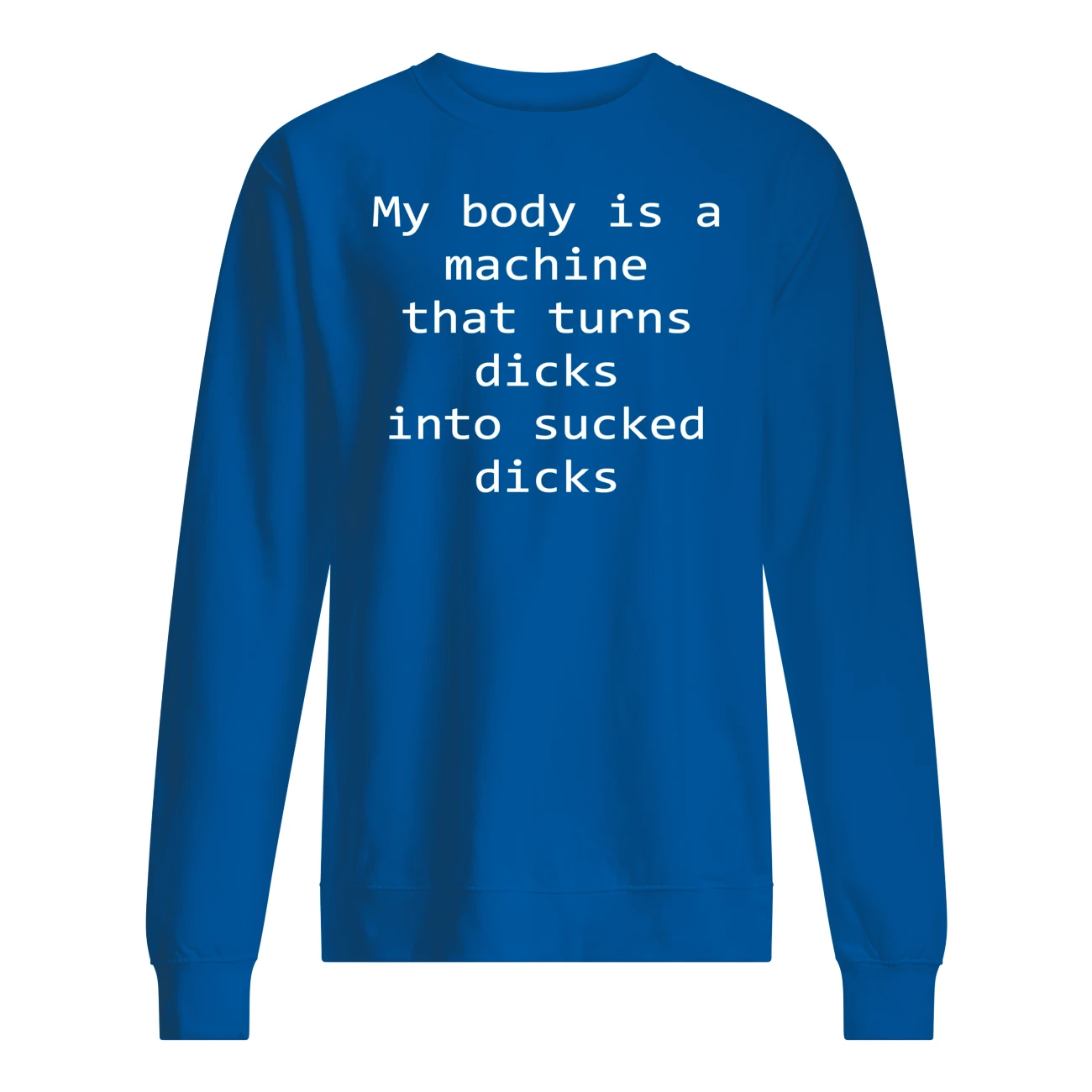 My Body Is A Machine That Turns D*Cks Into S*Cked D*Cks Shirt My Body Is A Machine That Turns D*Cks Into S*Cked D*Cks Shirt