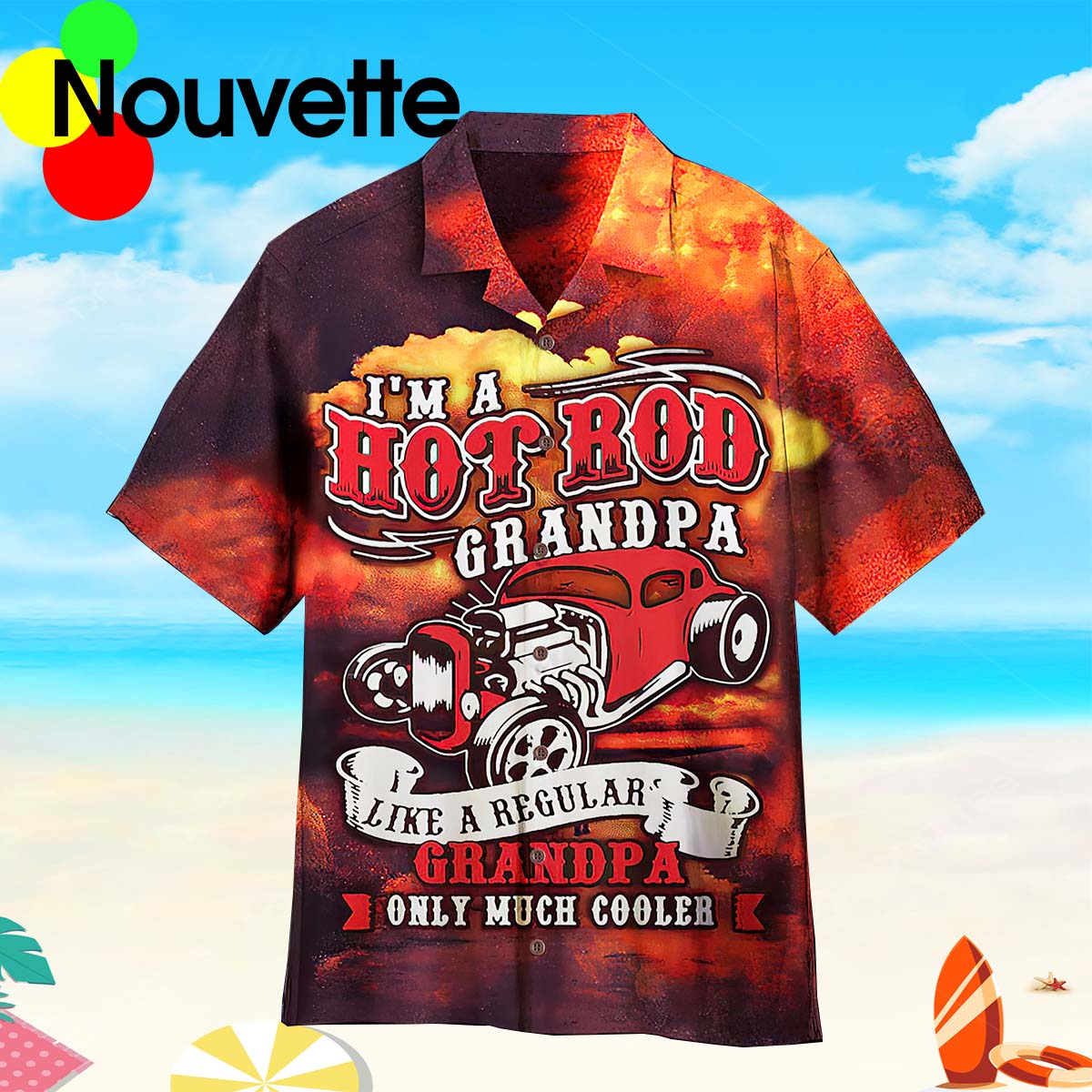 I’M A Hot Rod Grandpa Hawaiian Shirt I’M A Hot Rod Grandpa Hawaiian Shirt