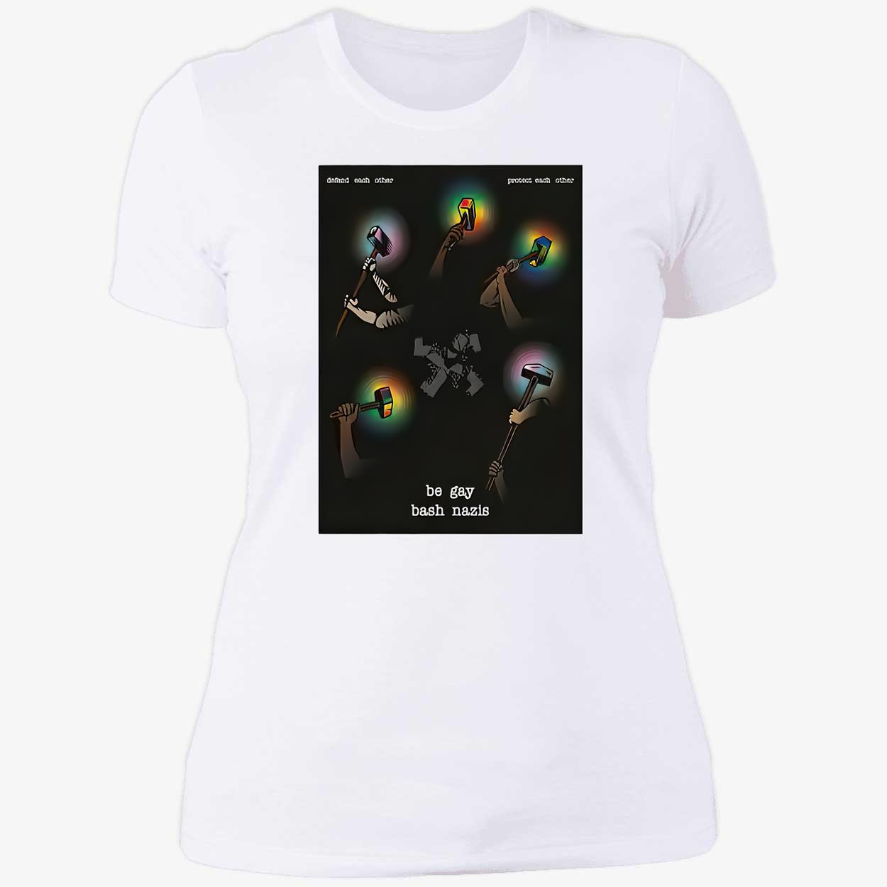 Defend Each Other Protect Each Other Be Gay Bash Nazis Shirt Defend Each Other Protect Each Other Be Gay Bash Nazis Shirt