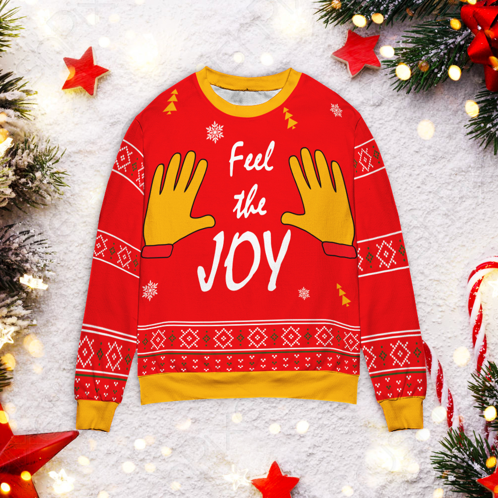 Feel The Joy Christmas Sweater Feel The Joy Christmas Sweater